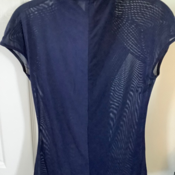 Navy sheer woman’s top - Picture 3 of 3